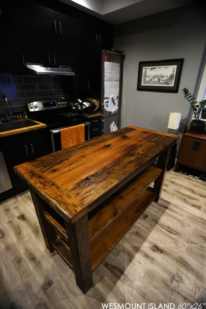 Reclaimed Wood Kitchen Island HD Threshing Floor Furniture